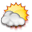zonnig en bewolkt